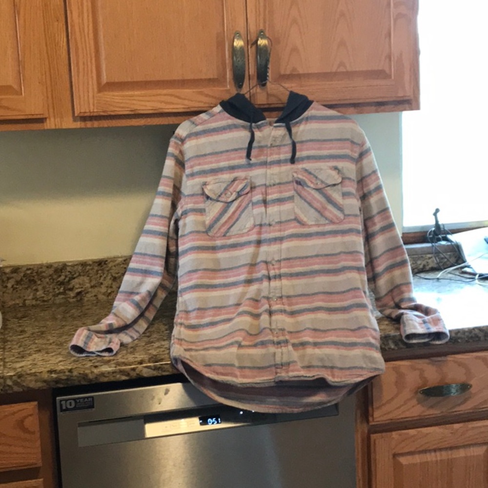 Mens Small Sonoma Flannel Hoodie